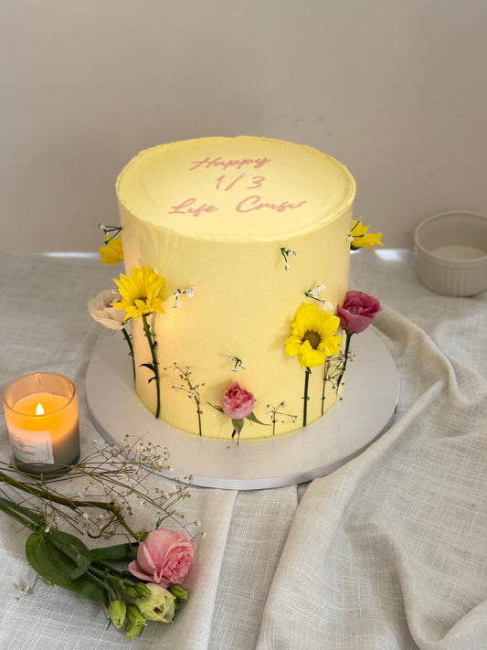 Sunshine Floral Cake