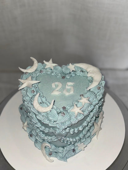 Crescent Cake - 6” 3 layer cake