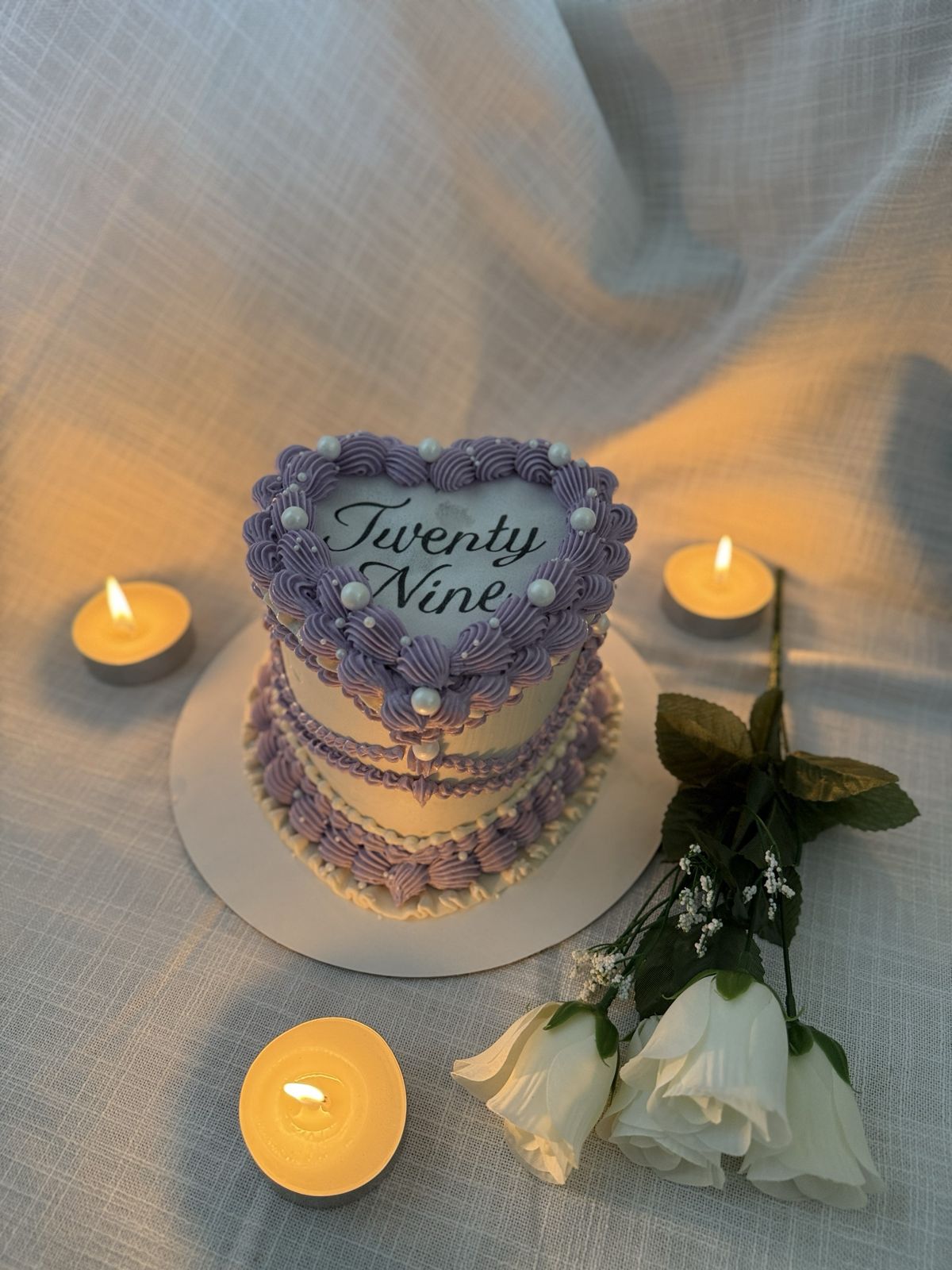 Purple Heart Burn Away Cake