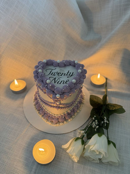 Purple Heart Burn Away Cake