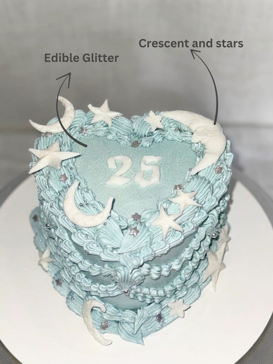 Crescent Cake - 6” 3 layer cake
