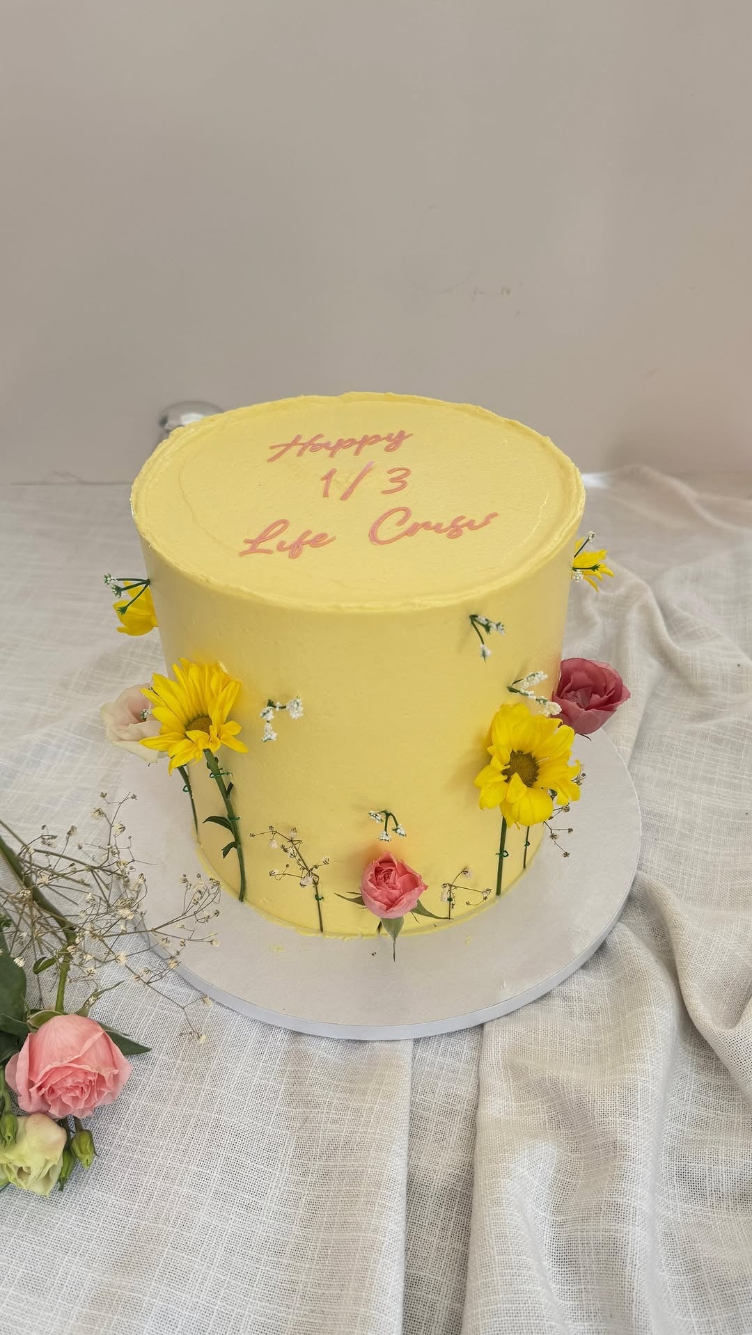 Sunshine Floral Cake