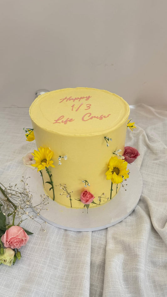 Sunshine Floral Cake