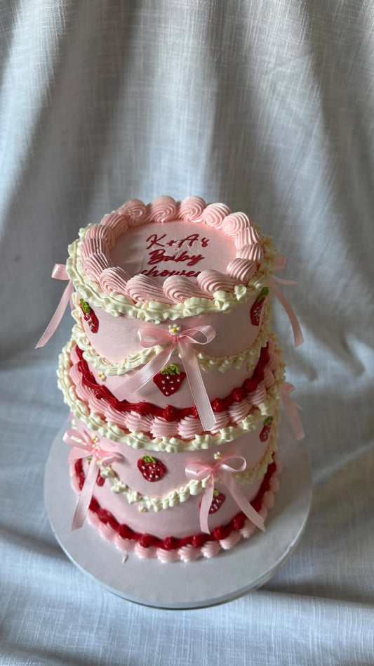 Strawberry Layered Celebration Cake